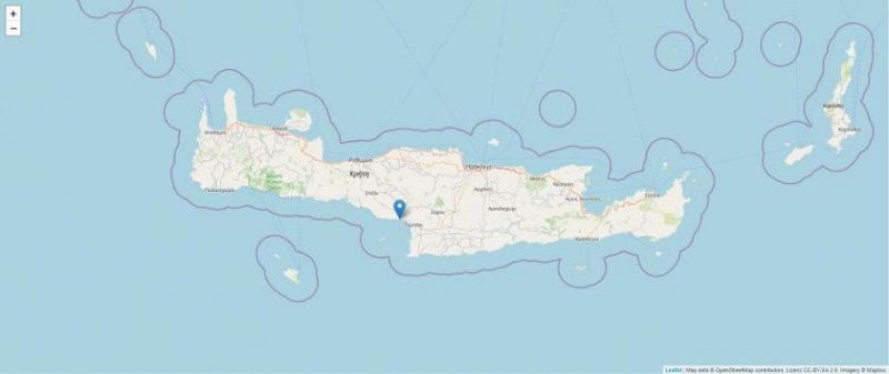 Agia Galini Kreta, Agia Galini, Baugrundstück von 1.892m² mit fantastischem Meerblick Grundstück kaufen